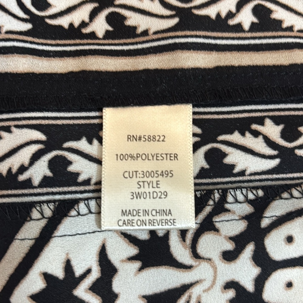 Max Studio Monochrome Patterned Kimono - image 5